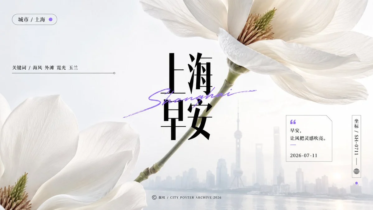 City Morning Poster Collection