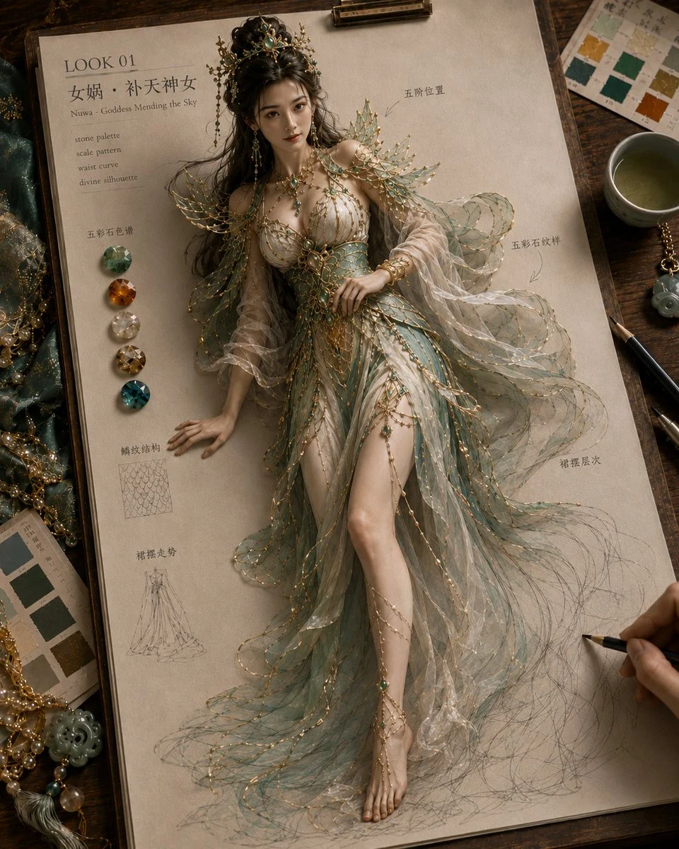 Mythical Couture Awakens From Paper