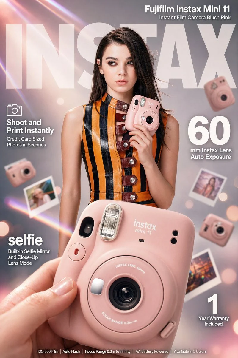 Fujifilm Instax Mini 11 Fashion Ad