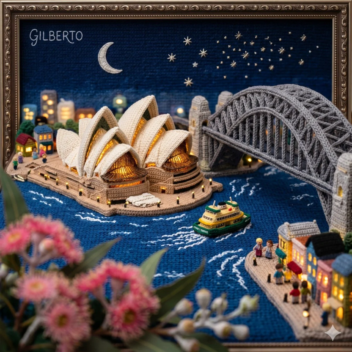 Knitted Miniature City Magic