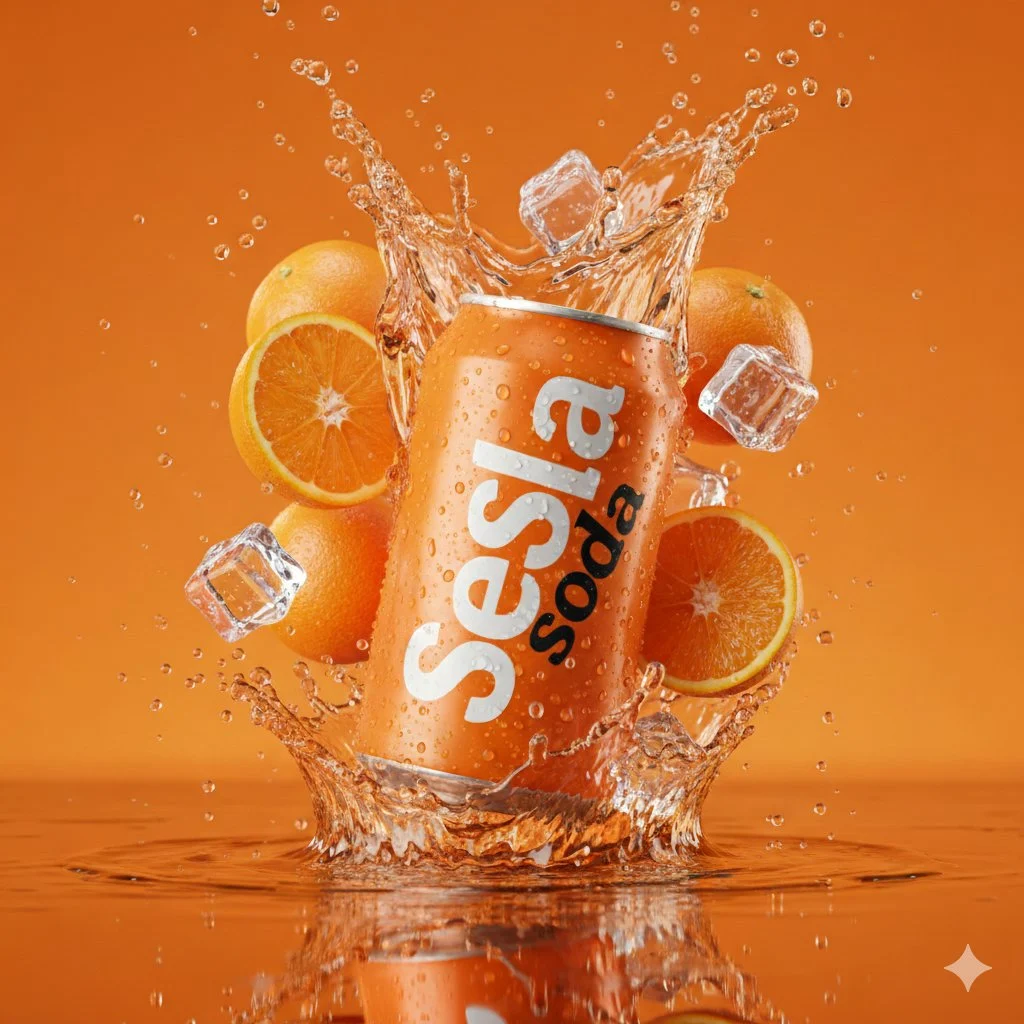 Orange Soda Splash Commercial