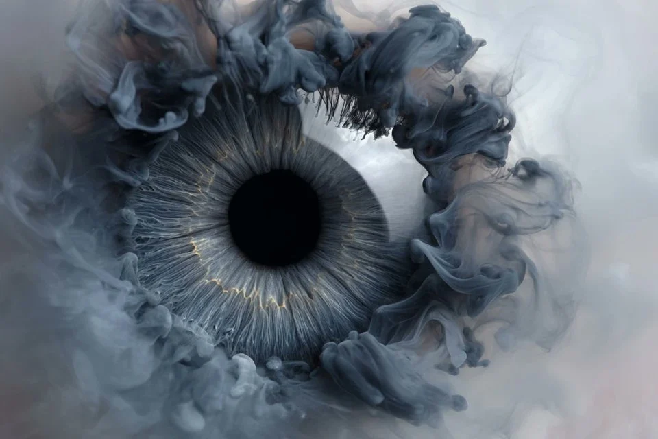 Ethereal Ink Plumes Dreamy Art