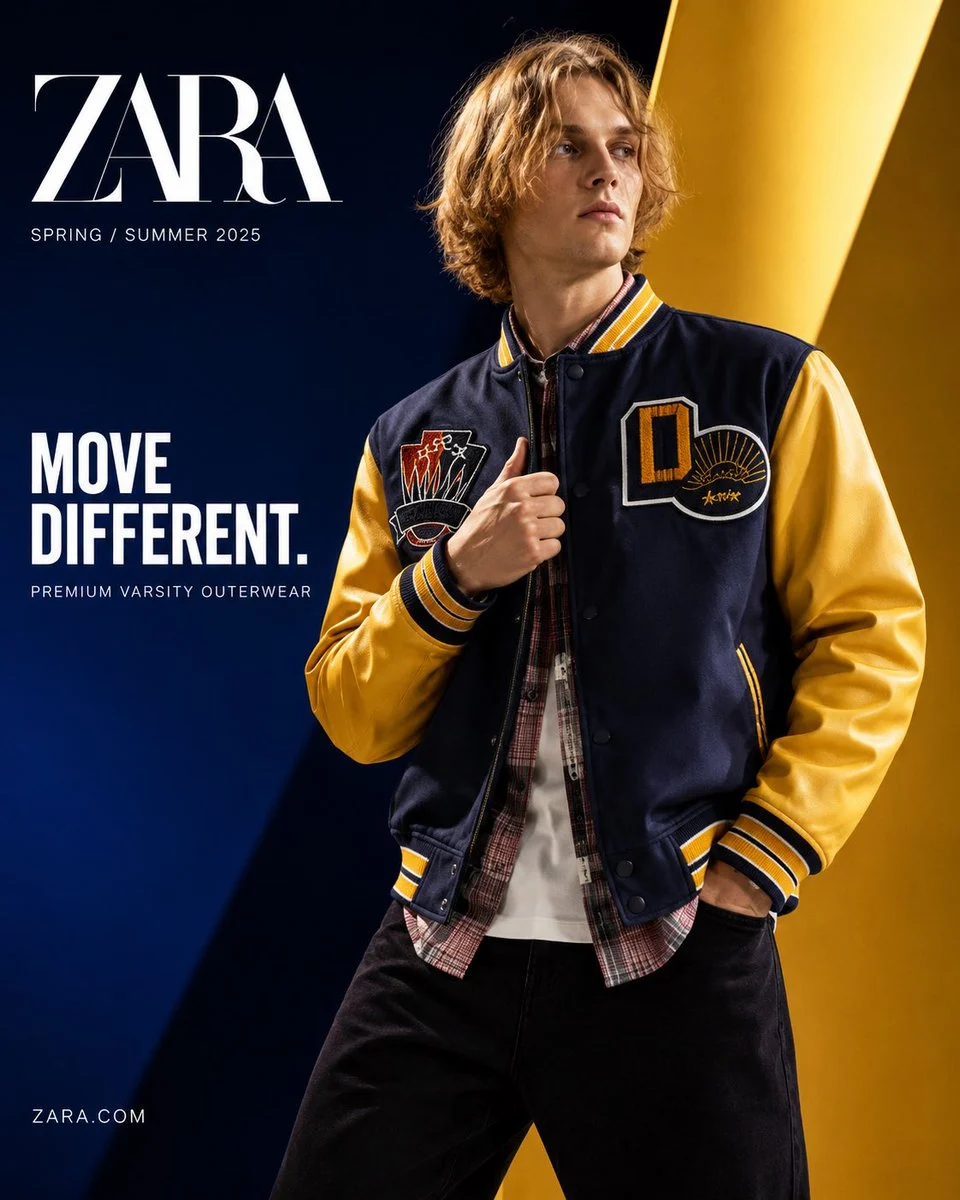 ZARA Varsity Street Luxury Campaign