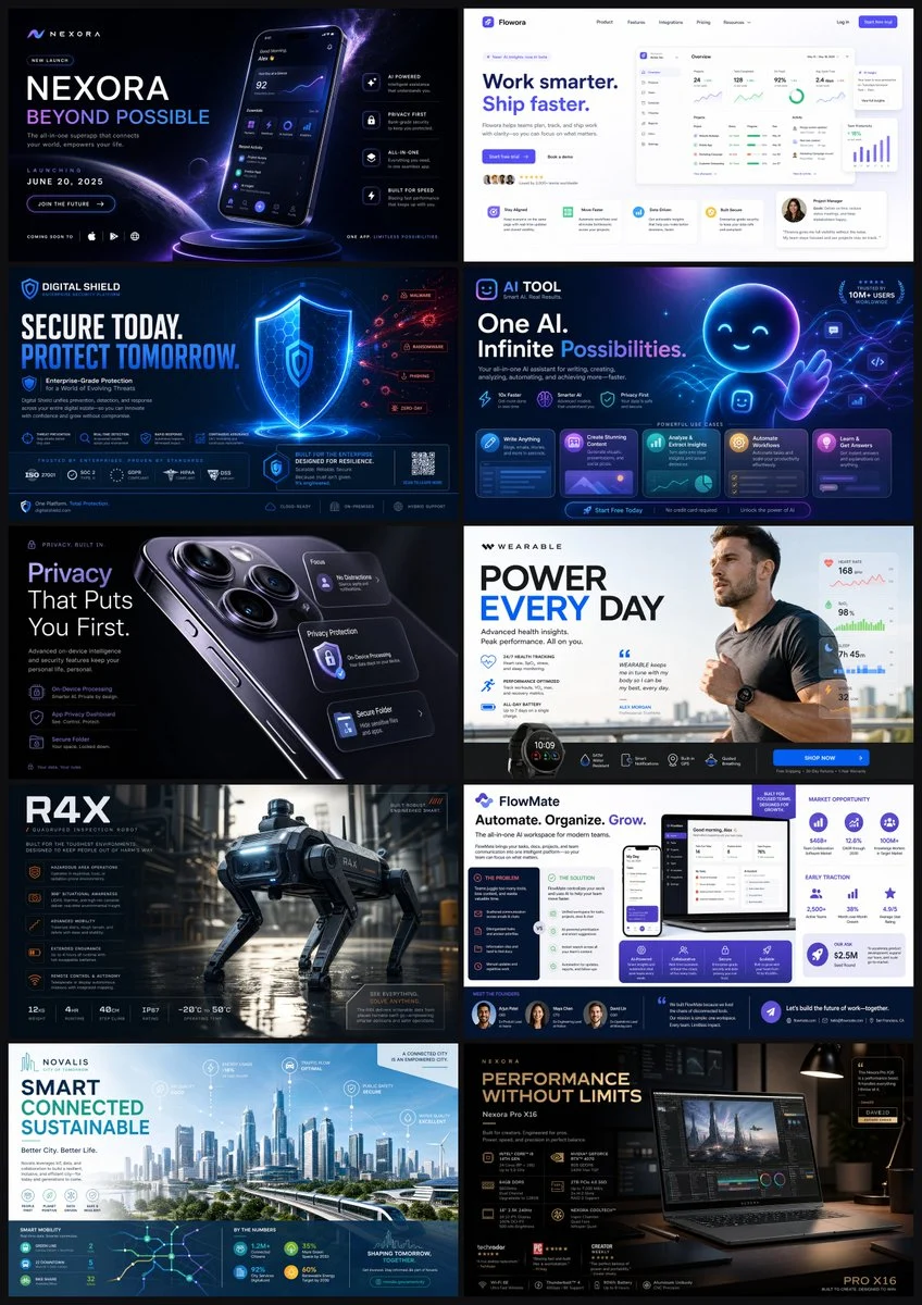 Premium Tech Launch Poster Design