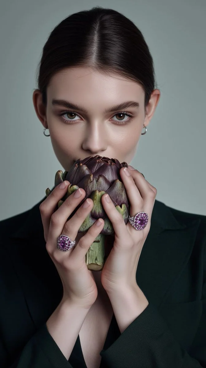 Artichoke Beauty with Jewels