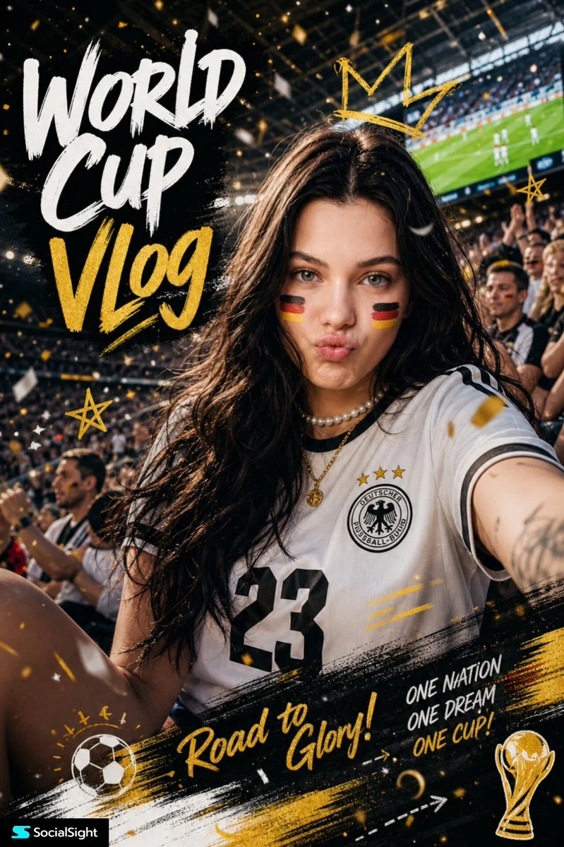 Ultra Realistic Sports Fan Portrait Poster