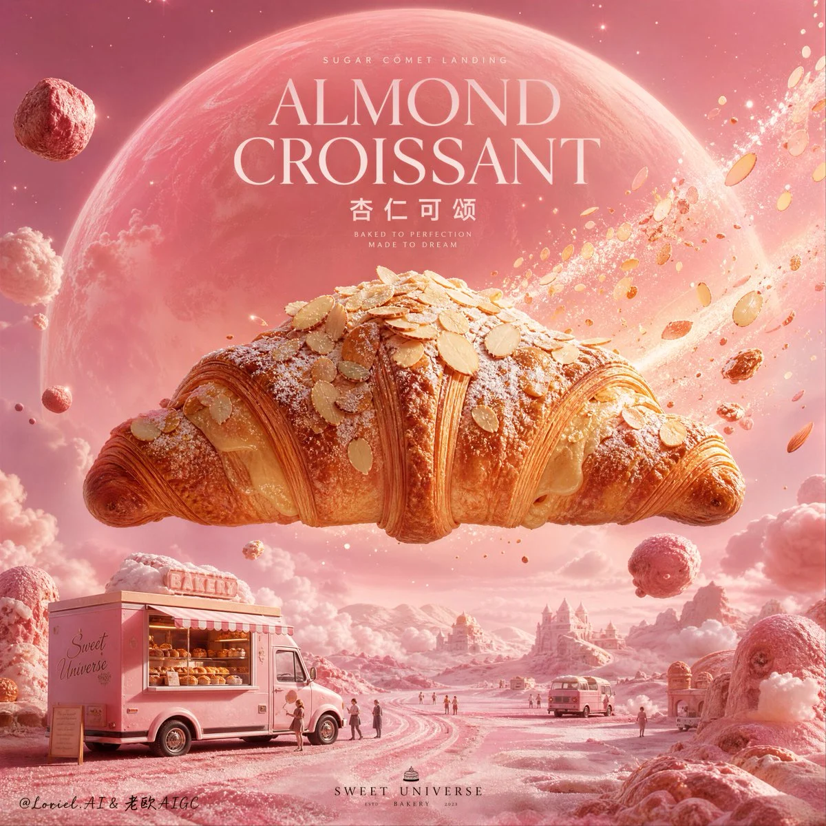 Cosmic Almond Croissant Arrival
