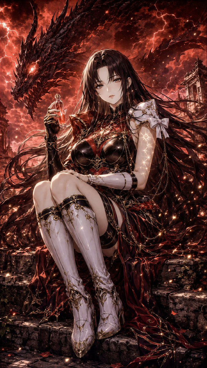 Crimson Witch & Obsidian Dragon