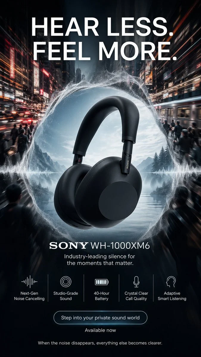 Sony Silence In Chaos Ad