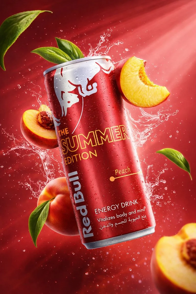 Energy Drink Splash Commercial Photography
