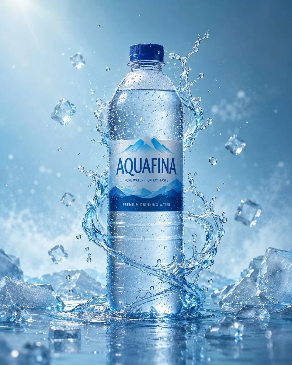 Luxury Water Bottle Commercial Photography