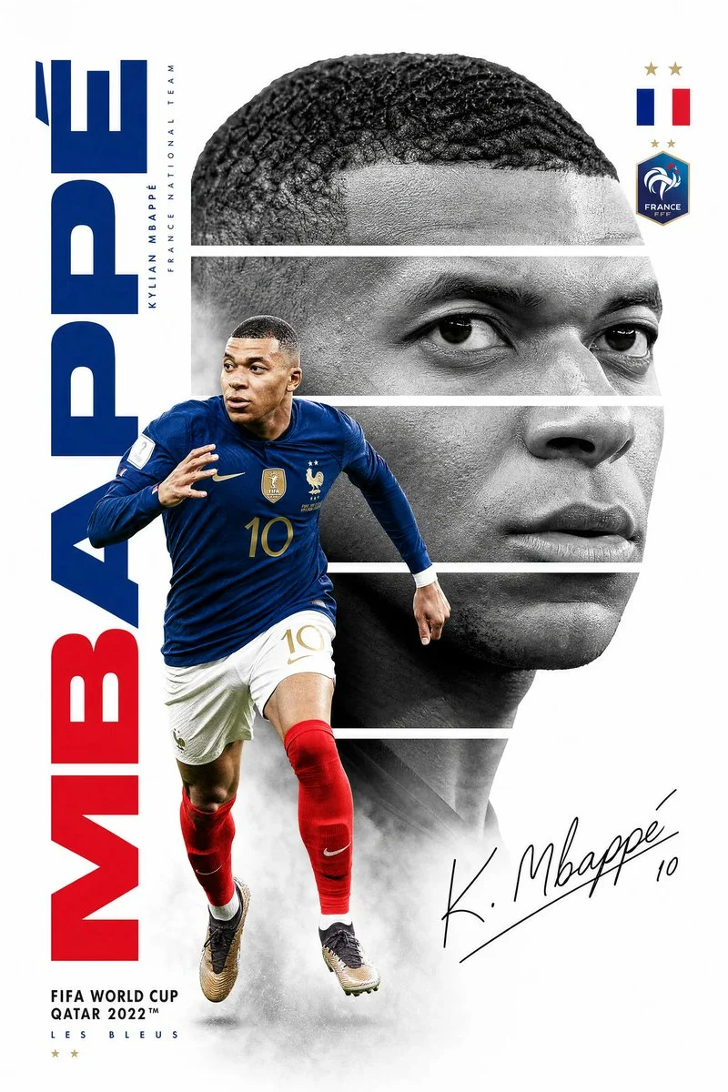 Mbappé World Cup Poster Design
