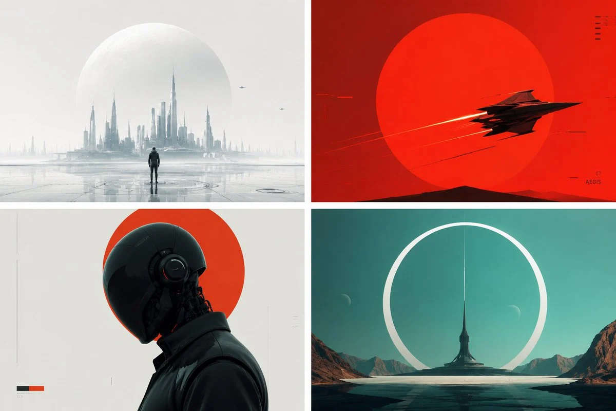 Futuristic Minimalist Style Generator