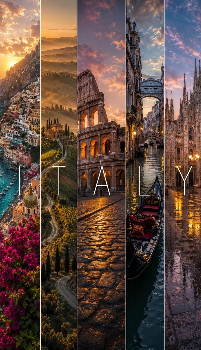 Cinematic Letter Panel Travel Poster
