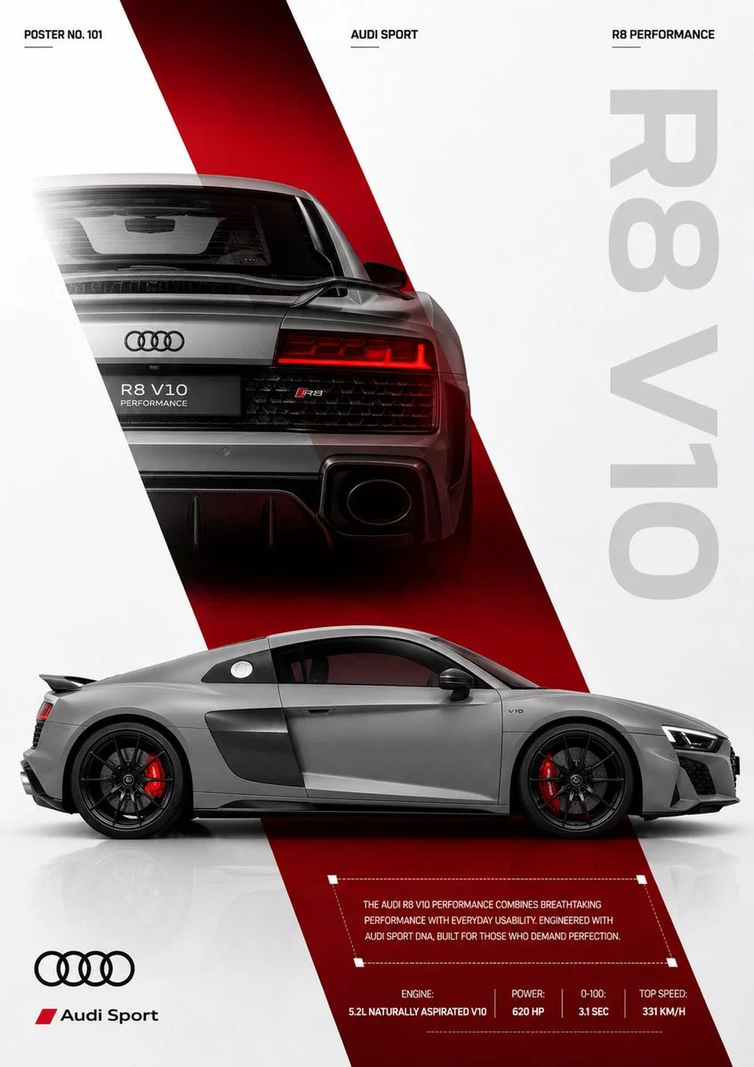 Audi R8 Performance Quattro Editorial