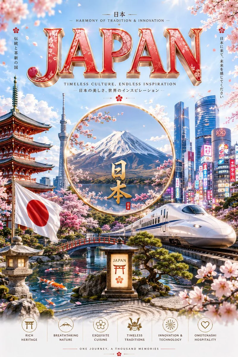 Cinematic 3D Luxury Travel Poster