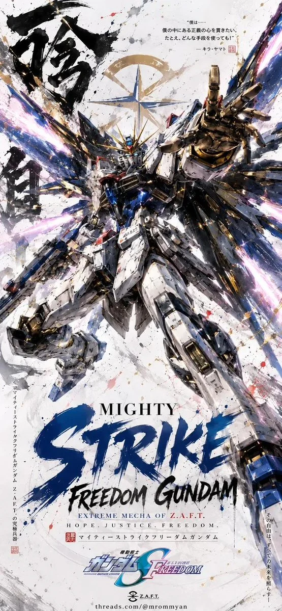 Legendary Gundam Mecha Poster