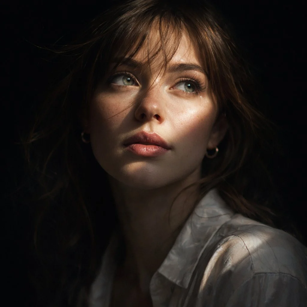 Mysterious Cinematic Light Portrait