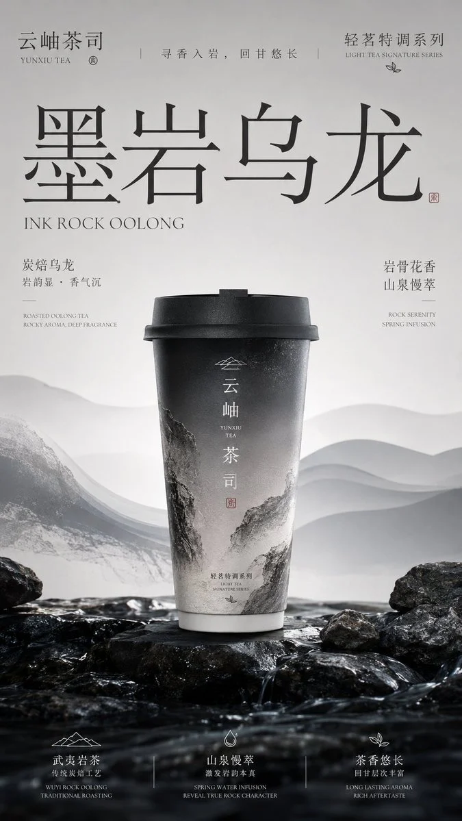 Premium Chinese Tea Brand Poster