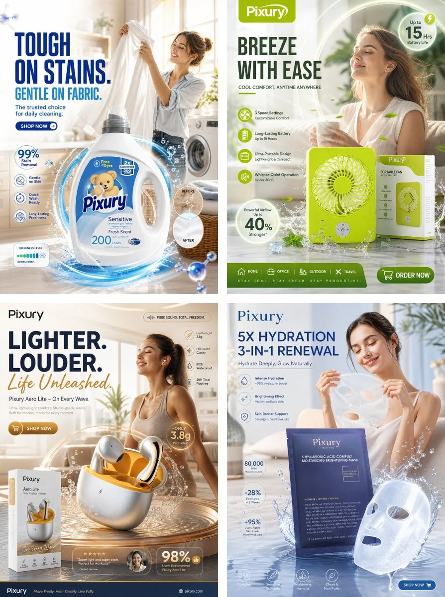 Premium Daily Necessities Marketing Poster