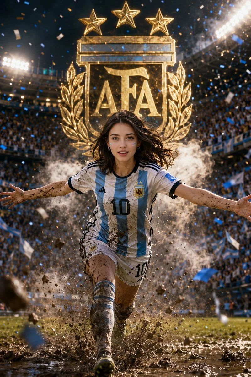Epic Argentina Female Fan Poster