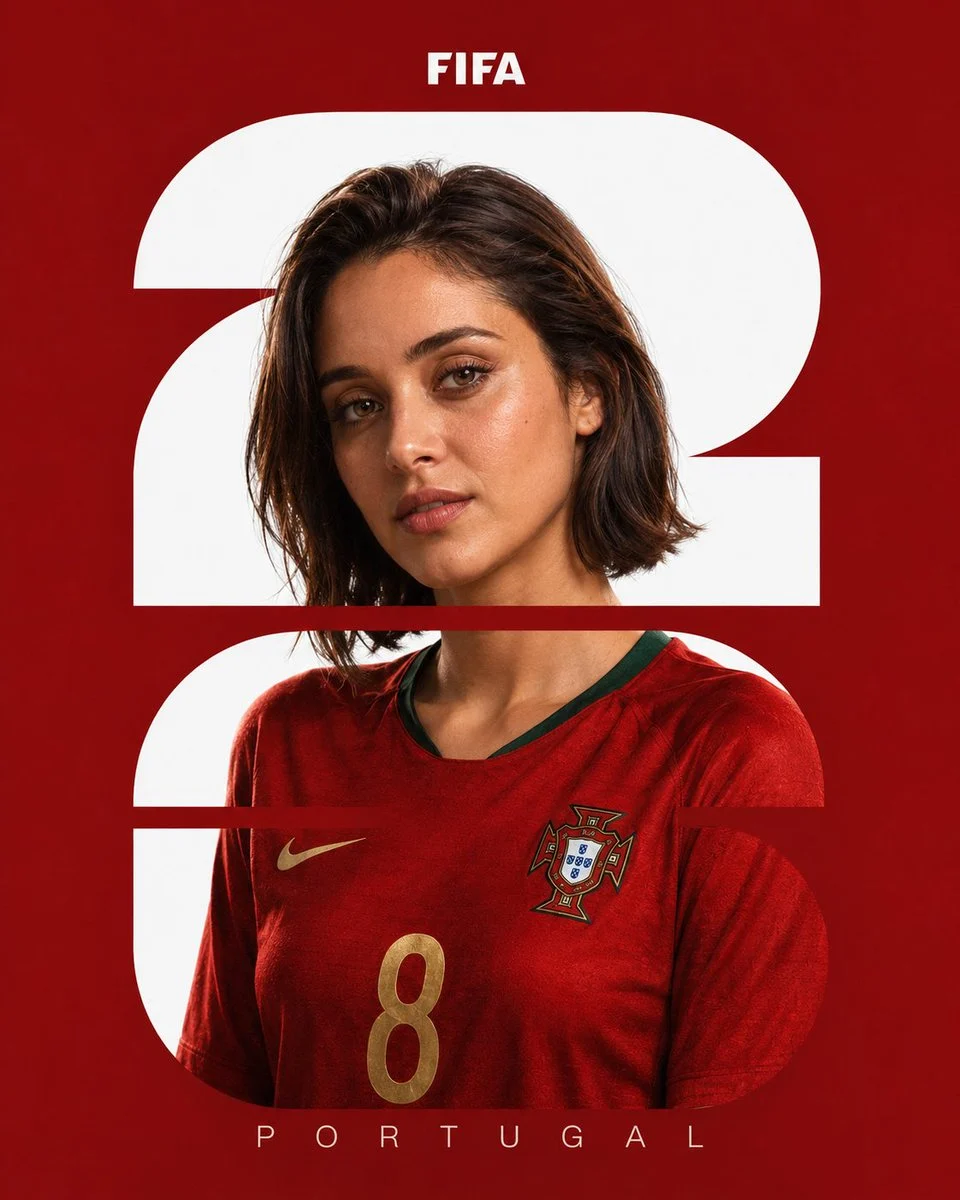 Portugal FIFA Player Poster Design