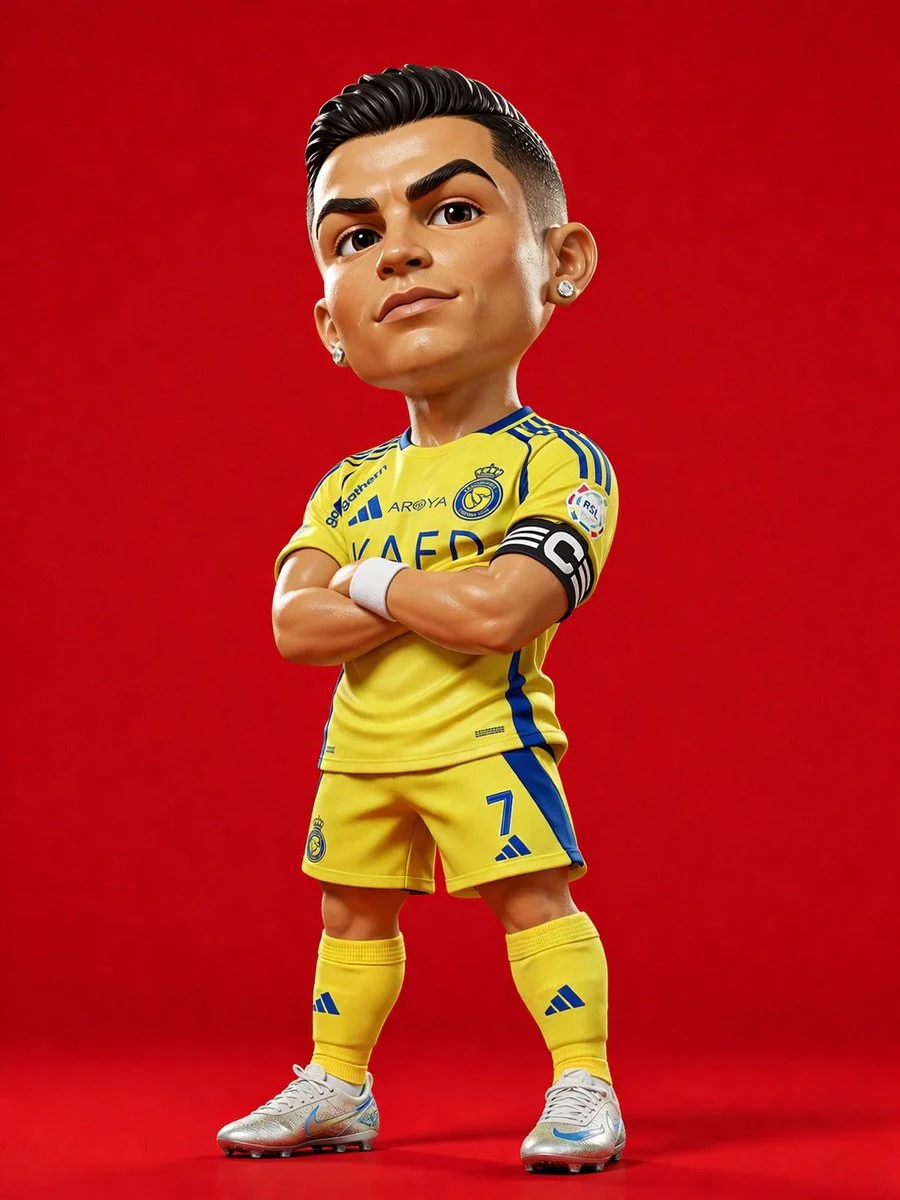 Chibi Ronaldo 3D Figurine
