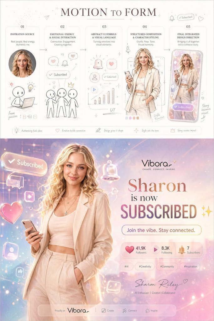 Motion to Form: Sharon's Viral Glow