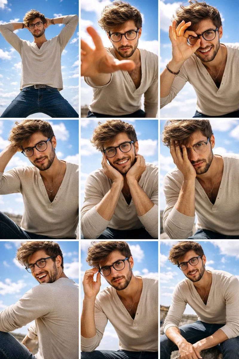 Dynamic Male Fashion Grid
