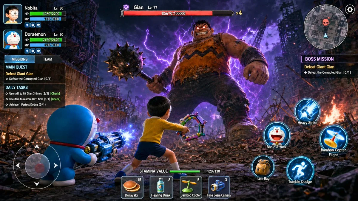 Doraemon Epic Post Apocalyptic Battle