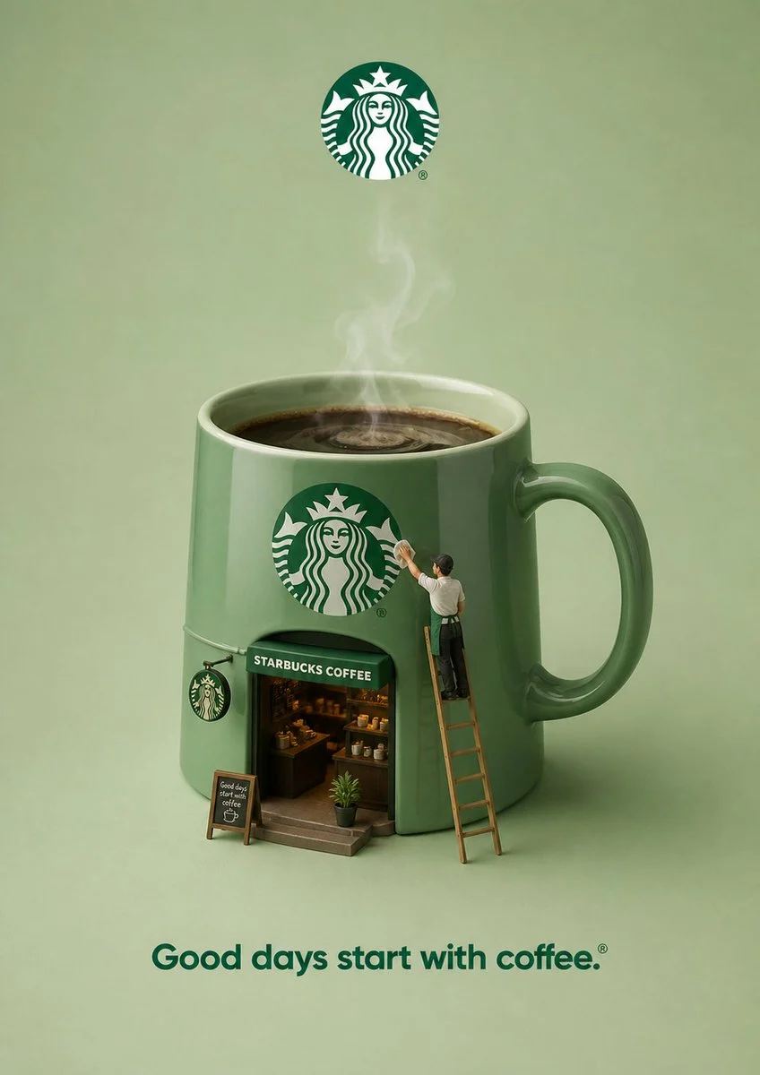 Creative 3D Brand Advertisement Design