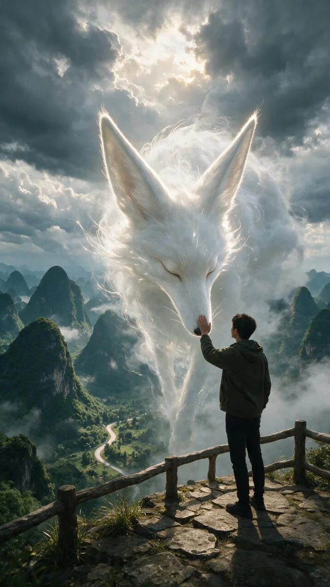 Celestial Fox Spirit Encounter