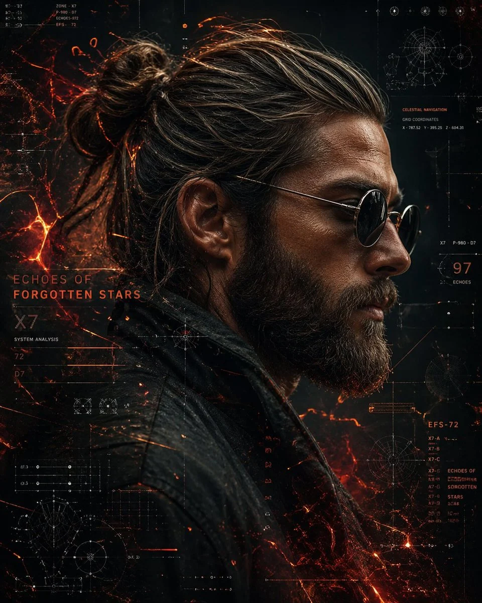Cyberpunk Rugged Man Portrait
