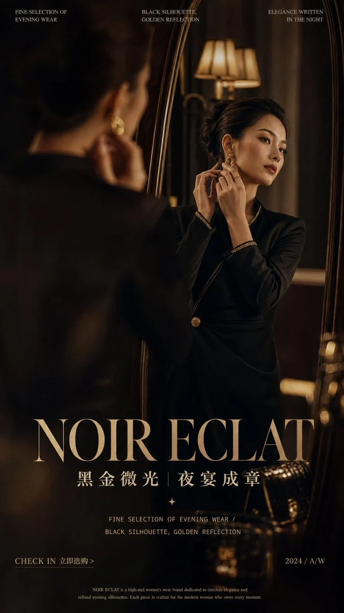 Mirror Luxury Fashion Poster