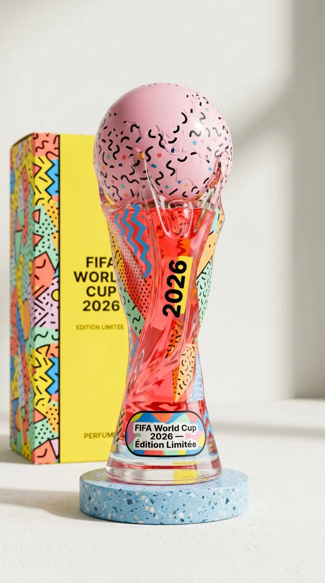 FIFA 2026 Perfume Bottle Render