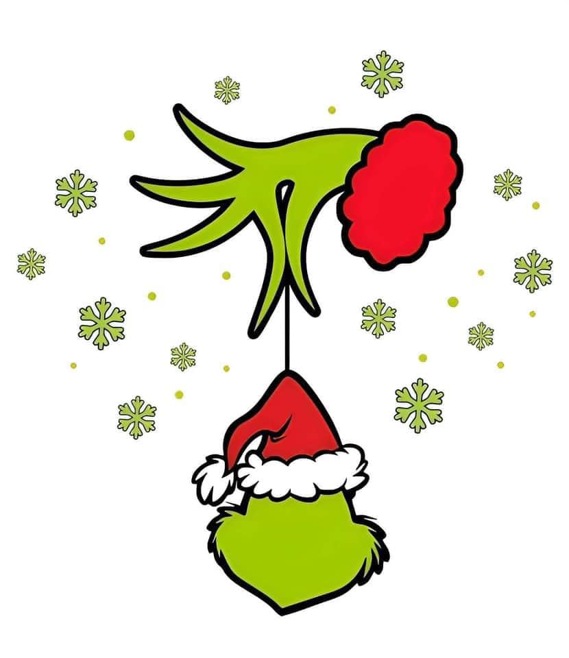 SVG: Christmas Grinch Face