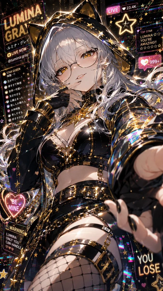 Provocative Gaze Character Art Generation