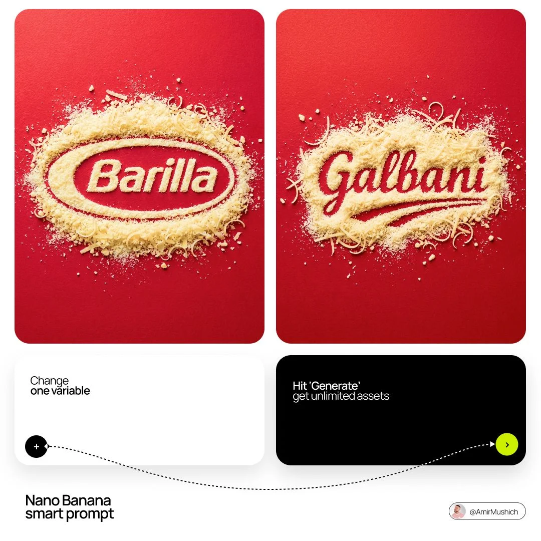 Parmesan Cheese Logo Food Styling