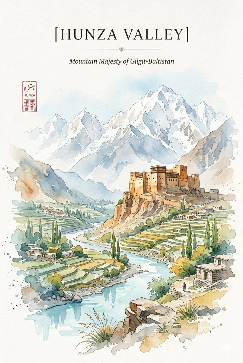 Heritage Watercolor Travel Poster