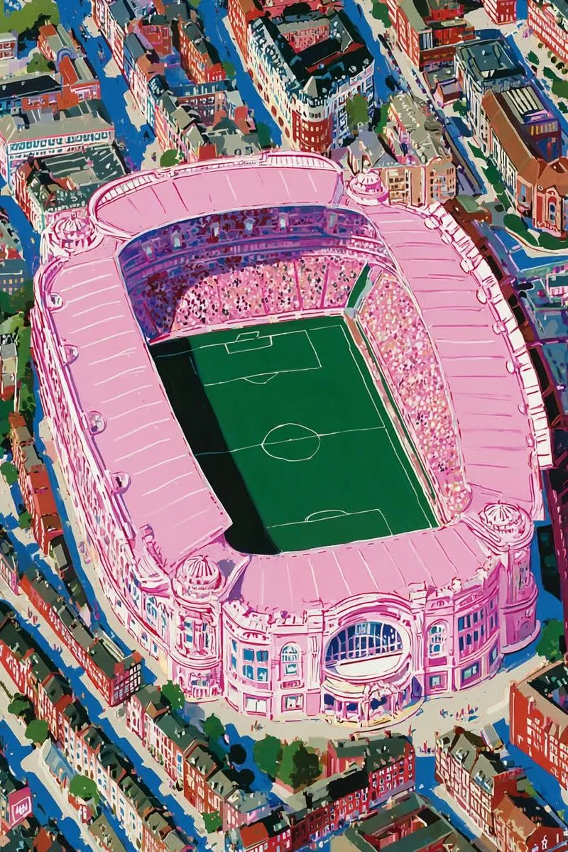 Dreamlike Football Surrealist Fantasy