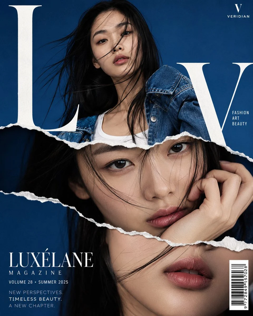 Torn Paper Fashion Magazine Cover Design