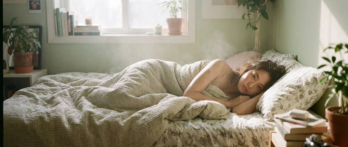 Dreamy Film Portrait Asian Woman