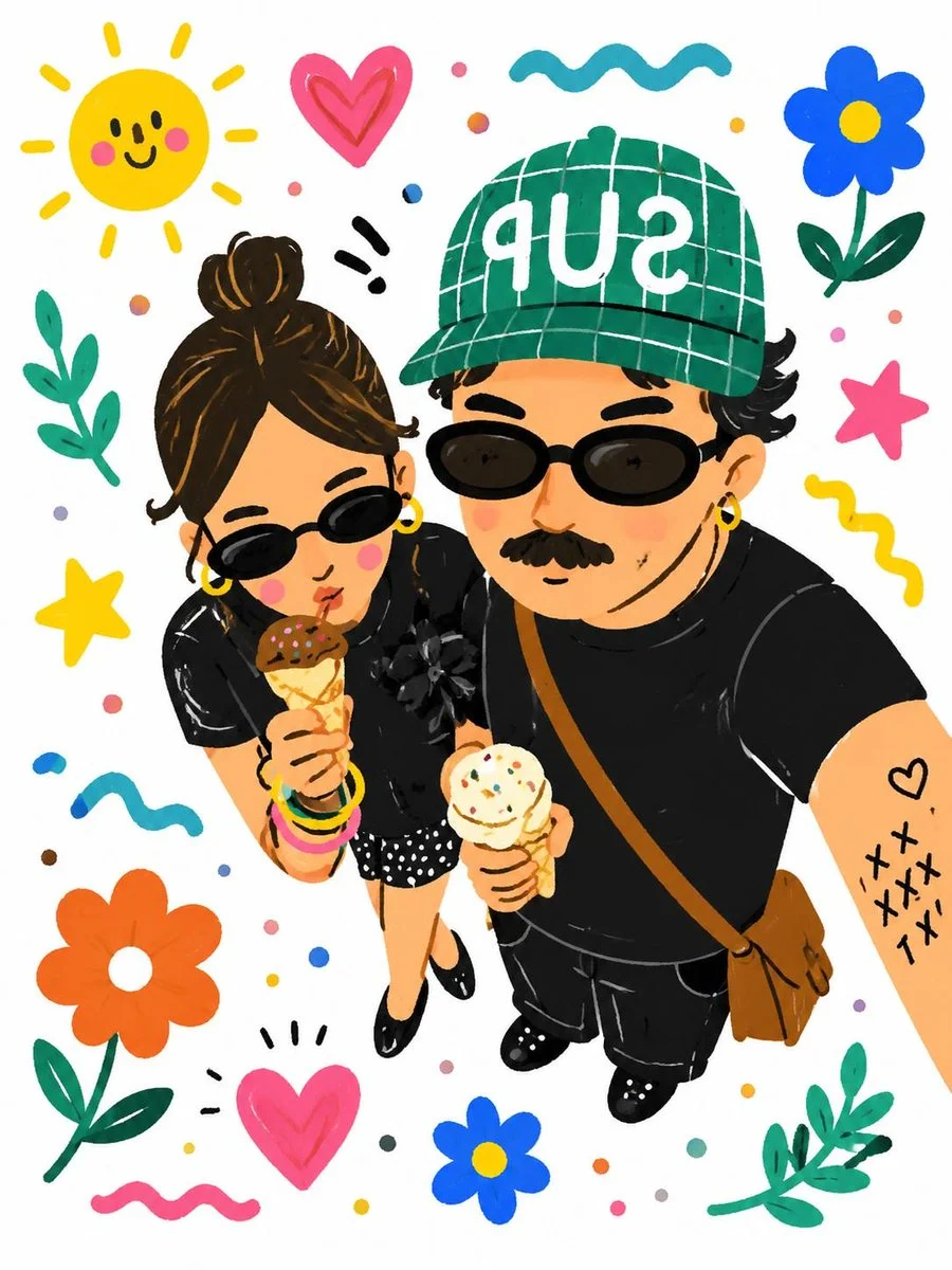 Selfie to Playful Doodle Art