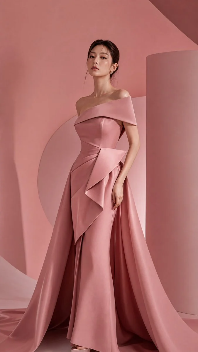 Crimson Couture Elegance