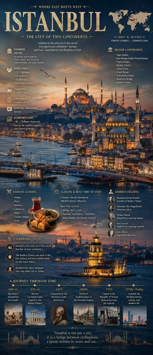 Cinematic City Infographic Poster Design