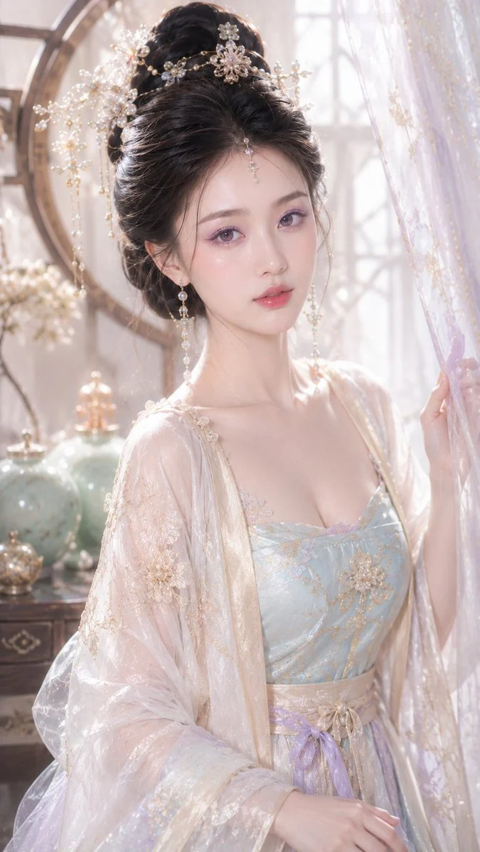 Ancient Lady Watery Glow Makeup Portrait