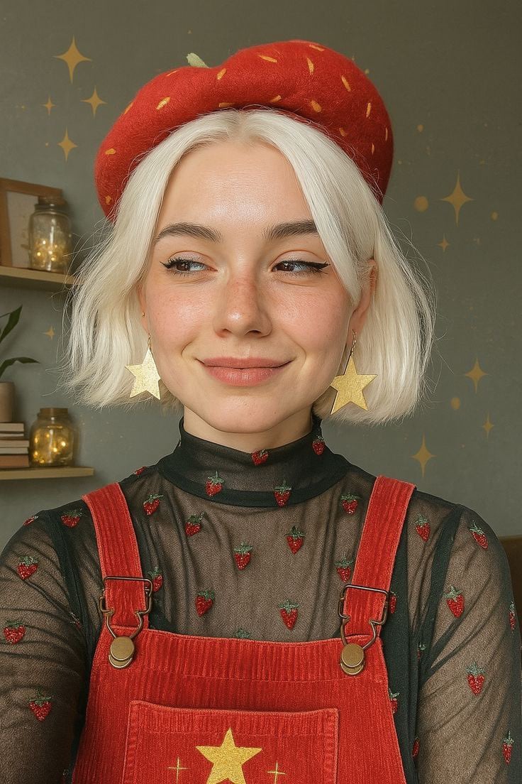 Cute Cubist Kawaii Portrait