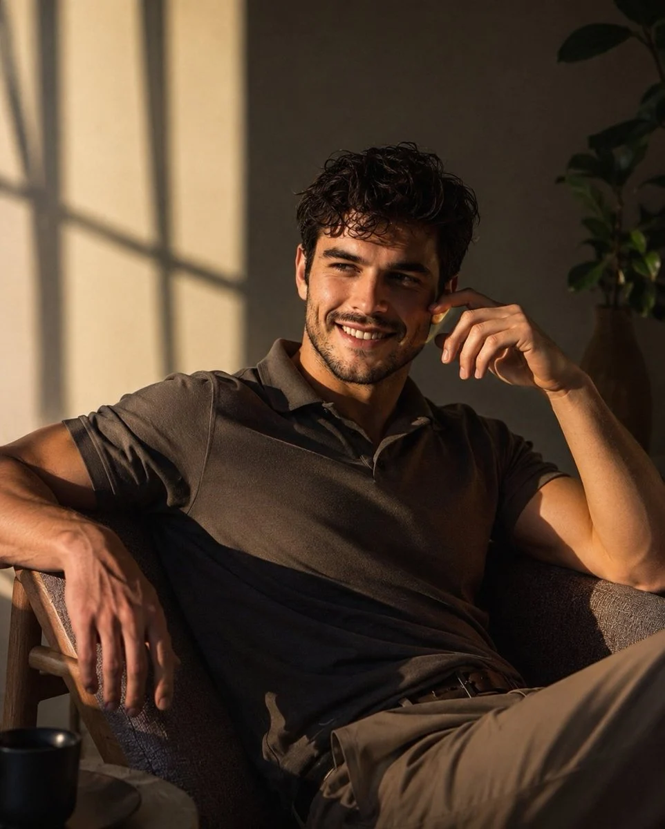 Cinematic Portrait of Handsome Young Man