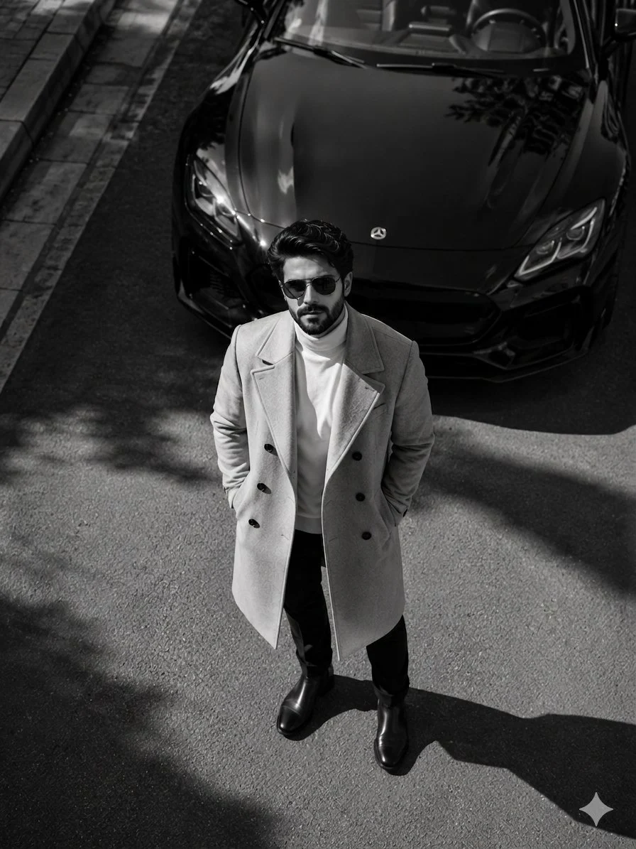 Luxury Monochrome Fashion Portrait