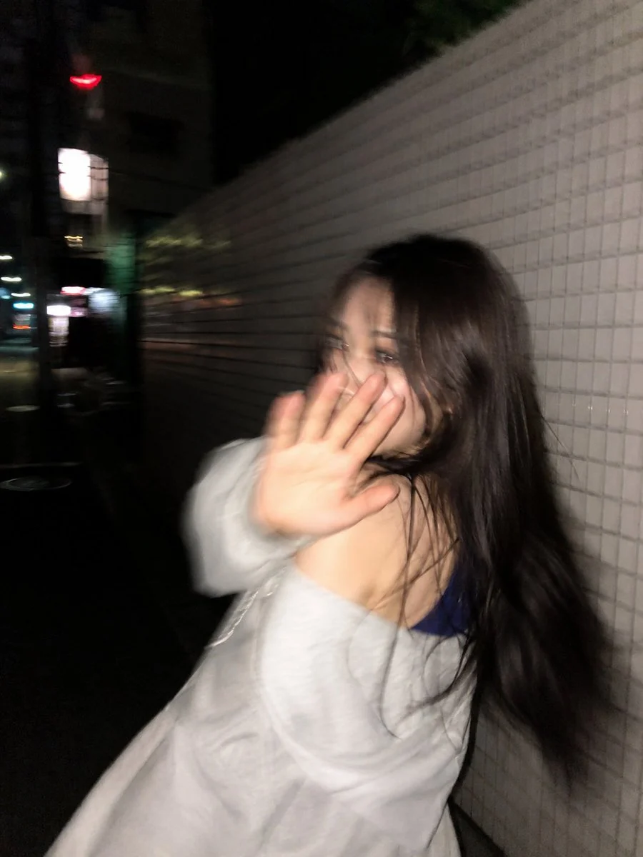 Tokyo Night Candid Flash Snap